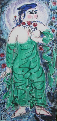 御施無畏薔薇妃図