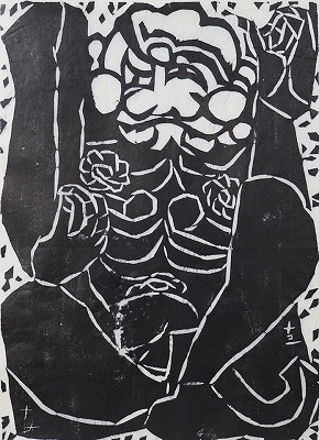 鐘渓頌板画巻「中岸」