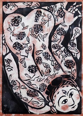 朝菊の柵「鐘渓頌板画巻より」