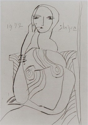 女五題　-島田章三手彩銅版画集 1977-