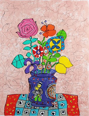 ピンクバックの花
