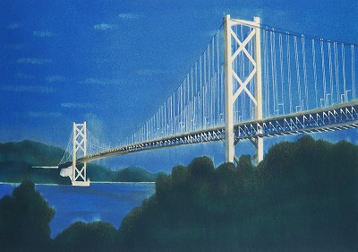 白い橋　因島大橋