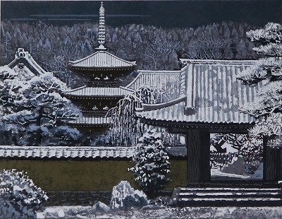新雪上る大和
