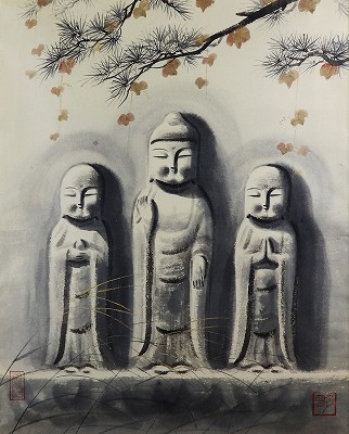 青松 三躰佛