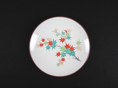濁手紅葉文皿