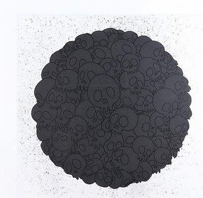 for BLM Black Skulls Round Print