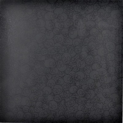 for BLM Black Skulls Square Print