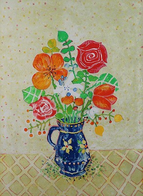 黄色い背景の花