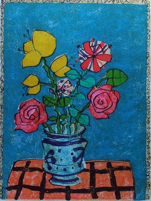 ブルーバックの花