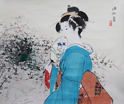 伊東深水｢春雨｣ | 山田書店美術部オンラインストア