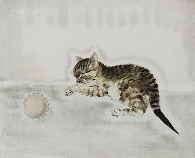 ボールの傍らで眠る仔猫「猫十態」