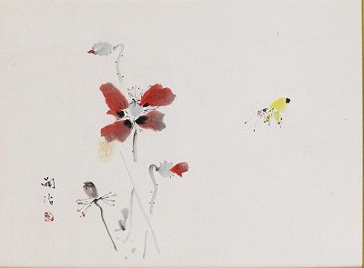 芥子に蝶