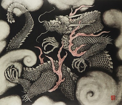 小泉淳作「雲龍図」