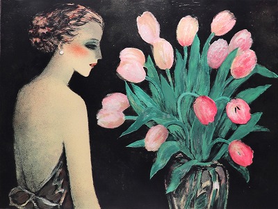 アリスとチューリップの花束