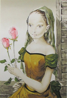 花を持つ少女