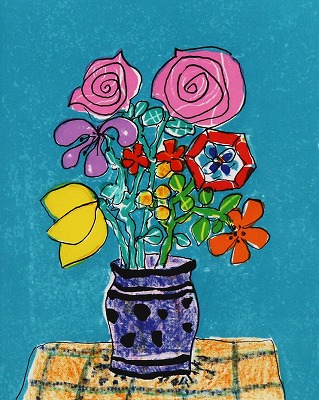 ブルーバックの花