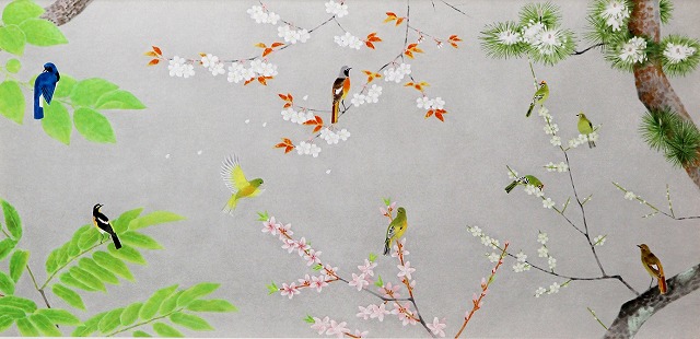 四季花鳥図Ⅲ（春夏）