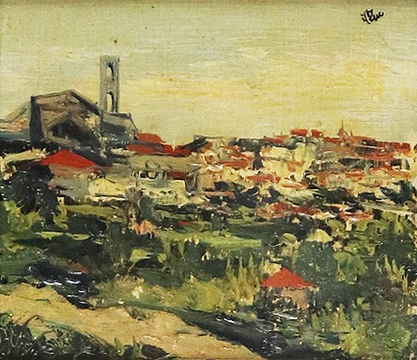 イタリー オルヴェートの遠望