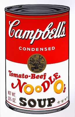 CAMPBELL'S SOUP Can 2（Tomato-Beef NOODLE O's)　サンデーモーニング版