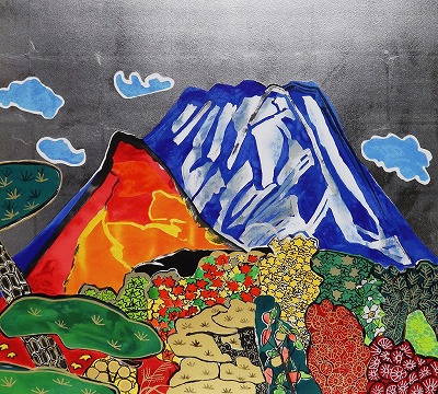 錦織りなすめでたき富士